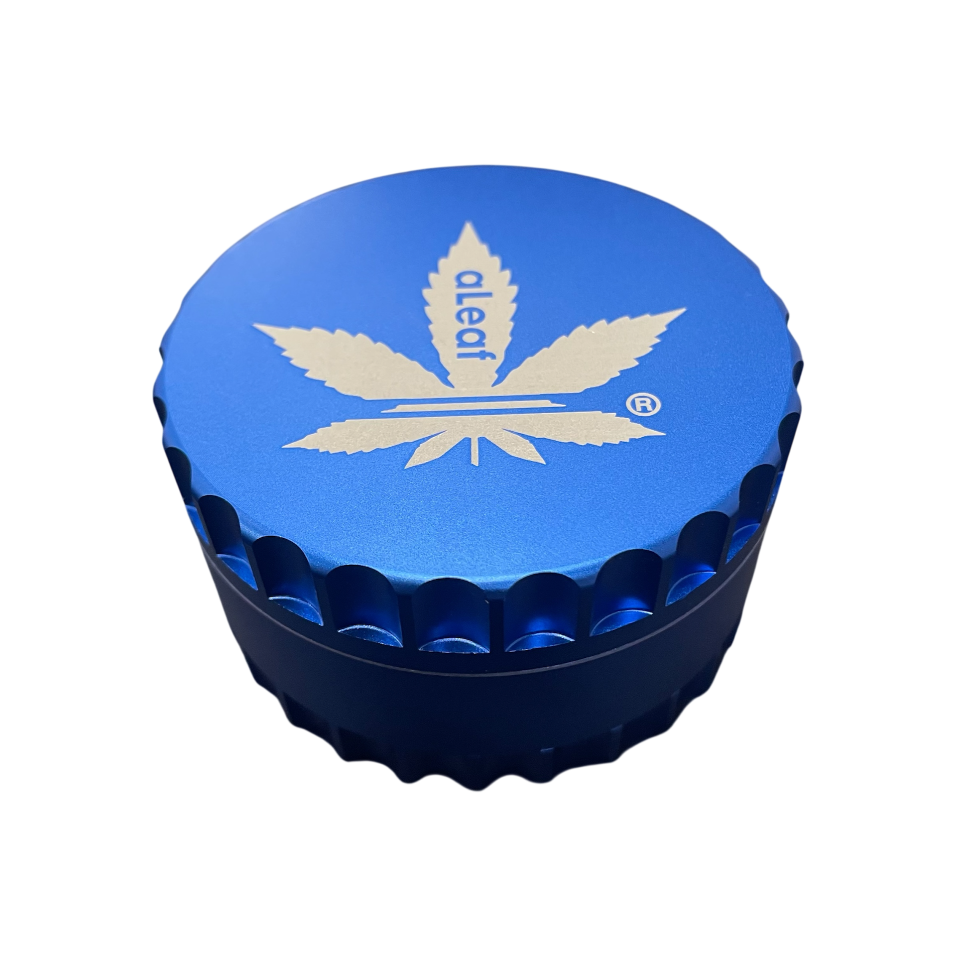 AL ALEAF 75mm Ridged 4pc Grinder / Blue